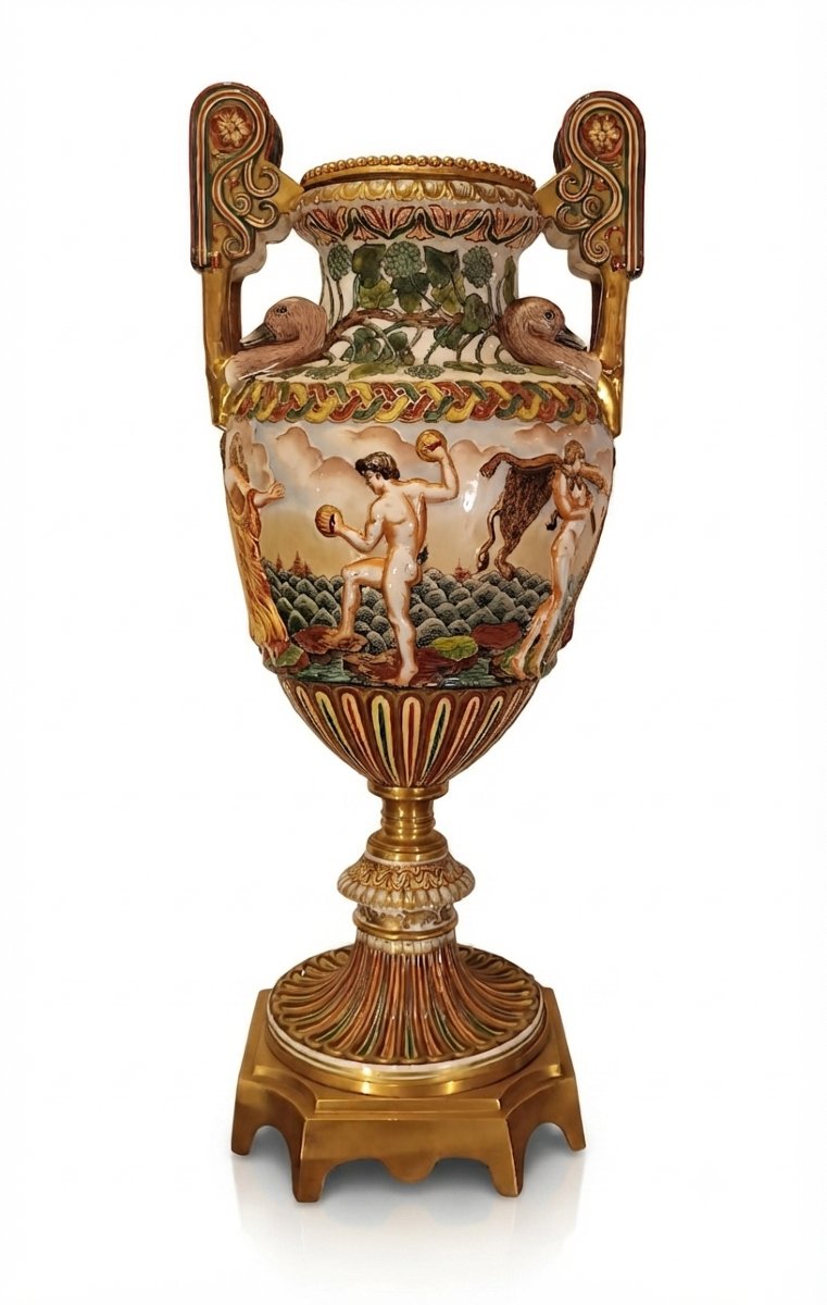 VASO GINORI CAPODIMONTE SECONDA META' XIX SECOLO 