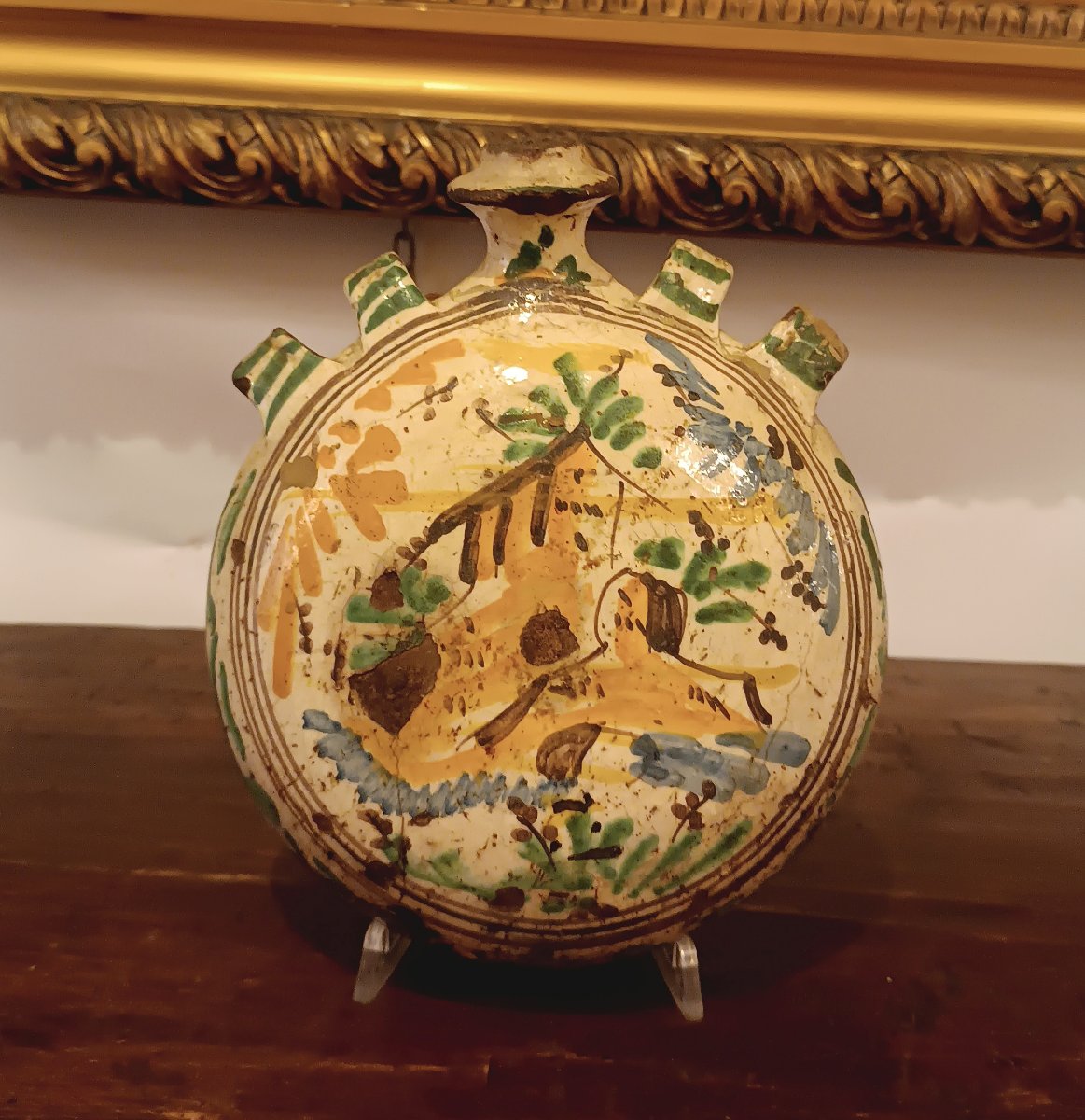 BORRACCIA IN MAIOLICA INIZIO XVIII SECOLO -photo-2
