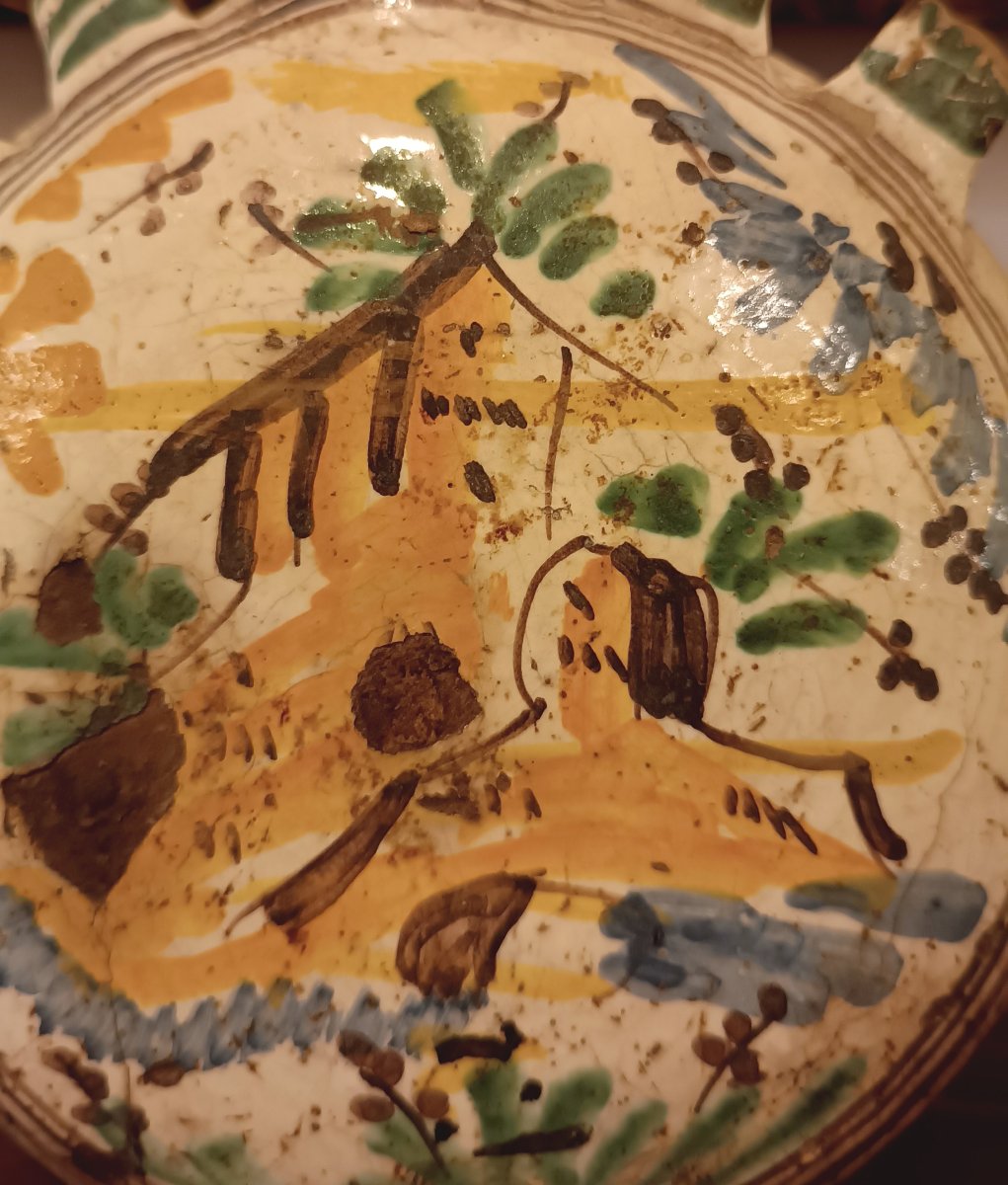 BORRACCIA IN MAIOLICA INIZIO XVIII SECOLO -photo-1