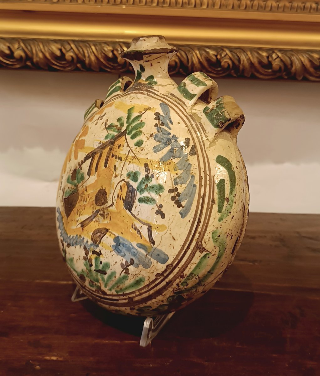 BORRACCIA IN MAIOLICA INIZIO XVIII SECOLO -photo-4