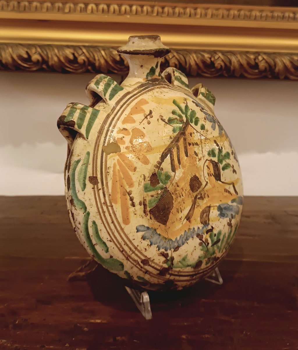 BORRACCIA IN MAIOLICA INIZIO XVIII SECOLO -photo-5