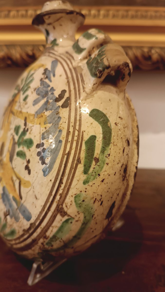 BORRACCIA IN MAIOLICA INIZIO XVIII SECOLO -photo-7