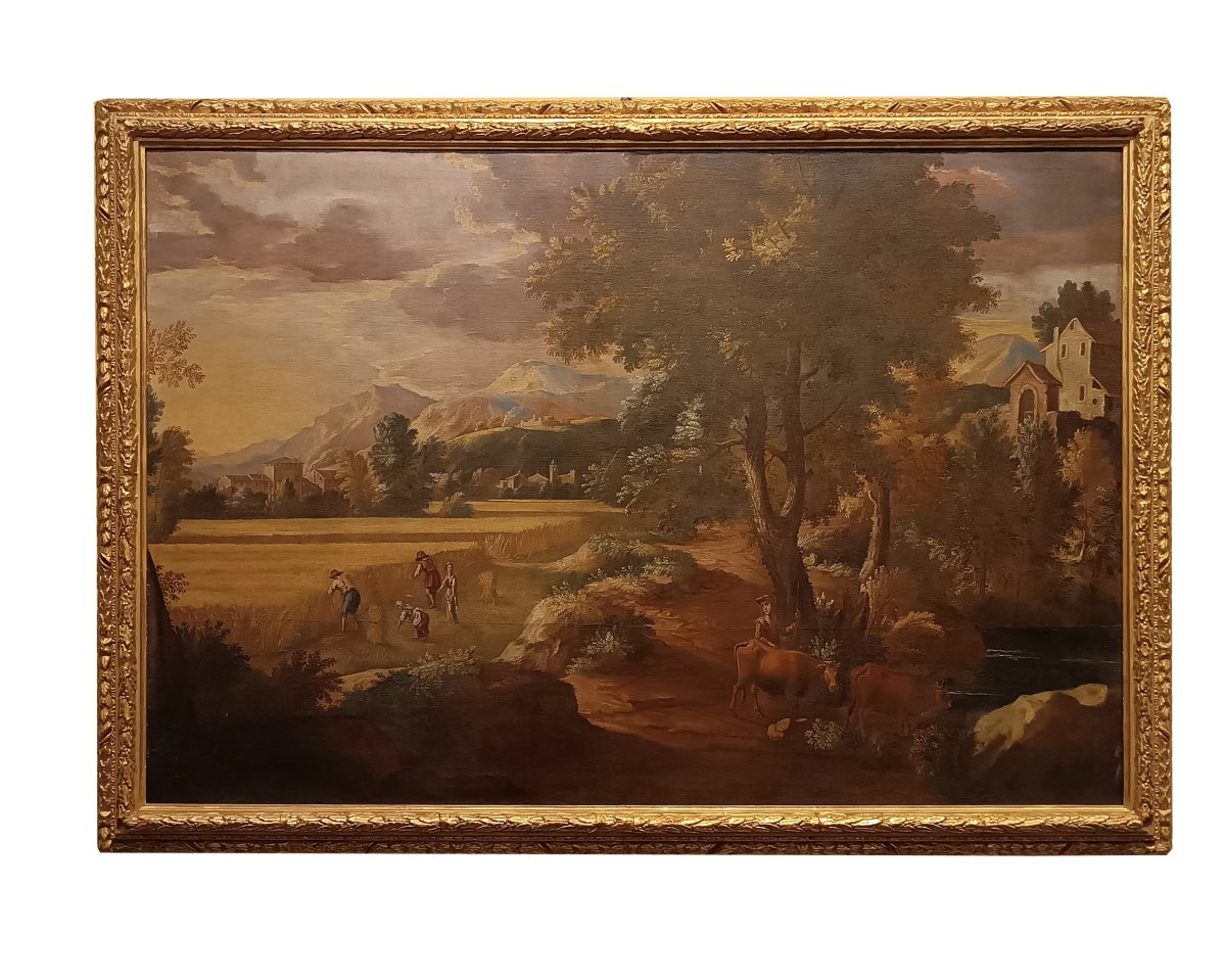 DIPINTO CON MIETITURA VENETO FINE XVIII SECOLO 