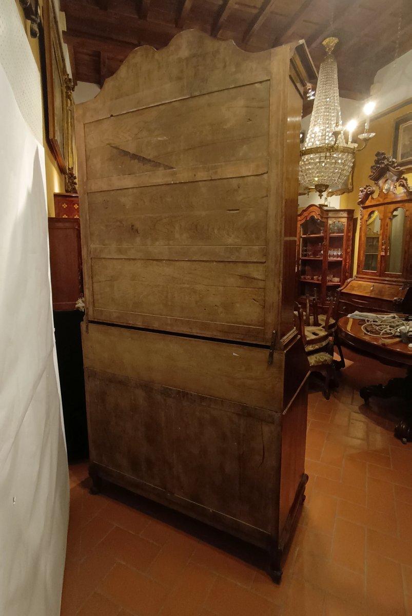 TRUMEAU VITTORIANO CON INTARSI META' XIX SECOLO -photo-7