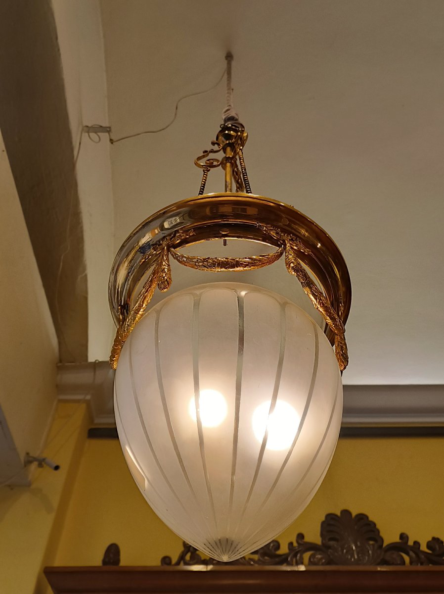 LAMPADARIO A PIGNA FINE XIX SECOLO -photo-2