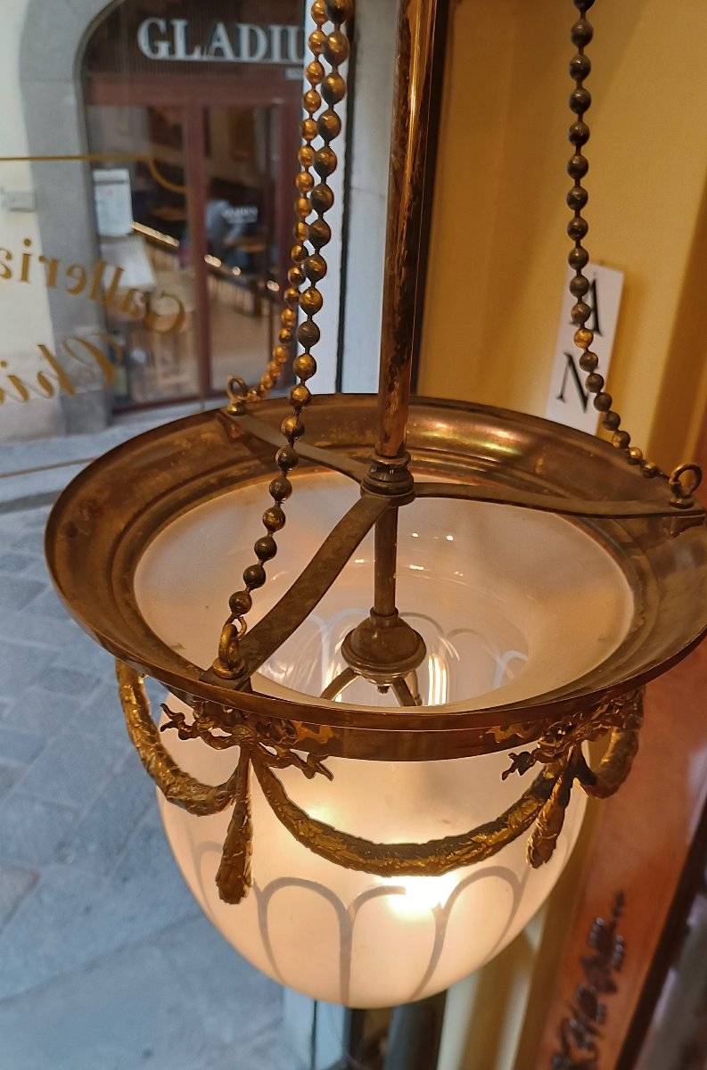 LAMPADARIO A PIGNA FINE XIX SECOLO -photo-3