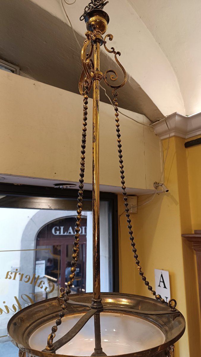 LAMPADARIO A PIGNA FINE XIX SECOLO -photo-4