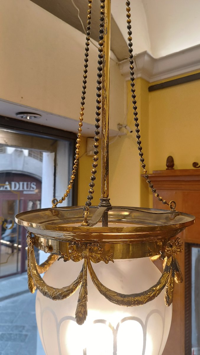 LAMPADARIO A PIGNA FINE XIX SECOLO -photo-5