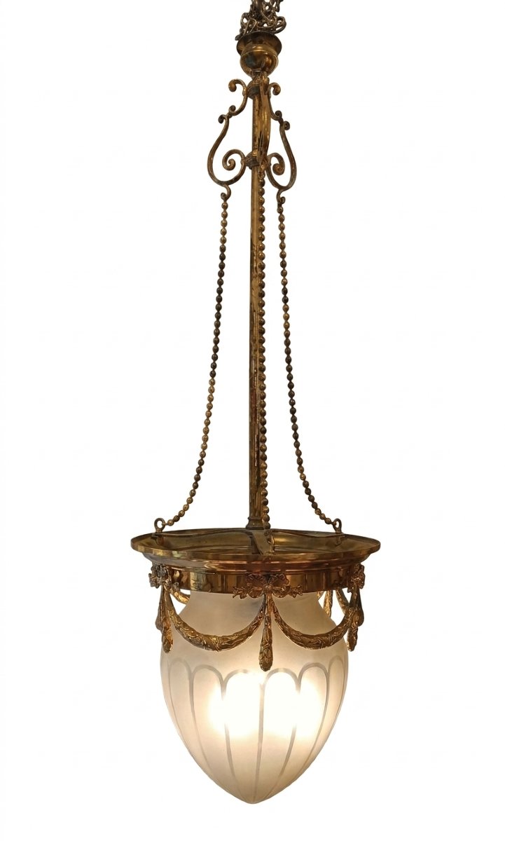 LAMPADARIO A PIGNA FINE XIX SECOLO 