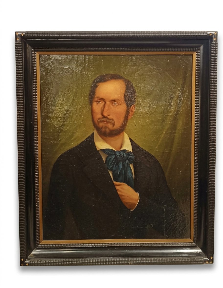 RITRATTO DI GENTILUOMO META' XIX SECOLO 