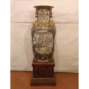 GRANDE VASO IN PORCELLANA CINESE INIZIO XX SECOLO 