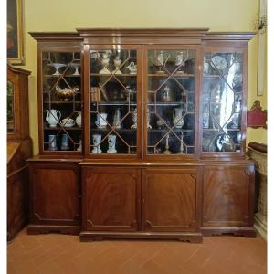 GRANDE LIBRERIA IN MOGANO FINE XIX SECOLO