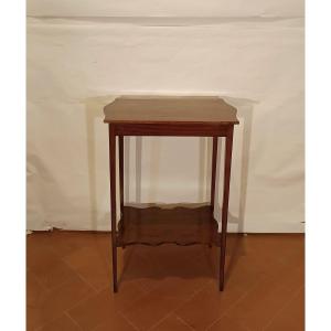 TAVOLINO DA APPOGGIO CON PITTURE FINE XIX SECOLO 