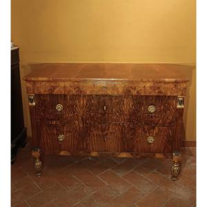 CASSETTONE LASTRONATO IMPERO PRIMI DEL XIX SECOLO