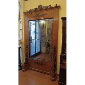 GRANDE SPECCHIERA BIEDERMEIER SECONDA META' XIX SECOLO