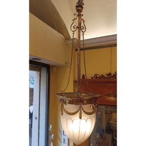 LAMPADARIO A PIGNA FINE XIX SECOLO 