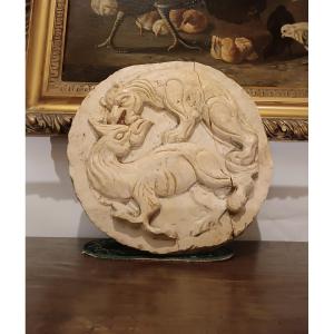 PATERA VENEZIANA IN PIETRA ISTRIANA PRIMI DEL XVII SECOLO 