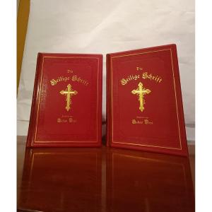 BIBBIA CON ILLUSTRAZIONI DI GUSTAV DORE' SECONDA META' XIX SECOLO 