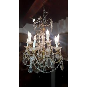 LAMPADARIO MARIA TERESA META' XIX SECOLO