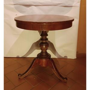 TAVOLO LASTRONATO IN CILIEGIO META' XIX SECOLO 