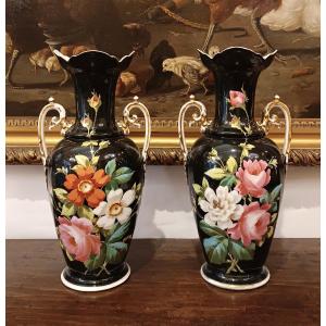 COPPIA DI VASI GINORI DOCCIA PRIMI XIX SECOLO 