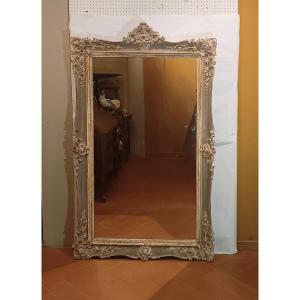 SPECCHIERA IN PASTIGLIA DIPINTA META' XIX SECOLO 