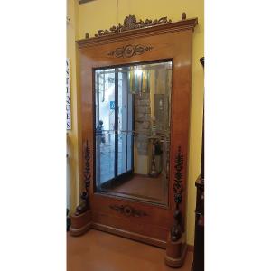 GRANDE SPECCHIERA BIEDERMEIER SECONDA META' XIX SECOLO
