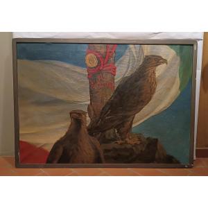 DIPINTO TRIONFO PRIMA GUERRA MONDIALE PRIMA META' DEL XX SECOLO 