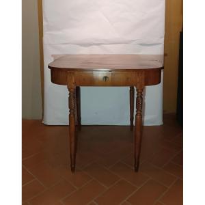 TAVOLINO CONSOLLE IN CILIEGIO PRIMA META' XIX SECOLO