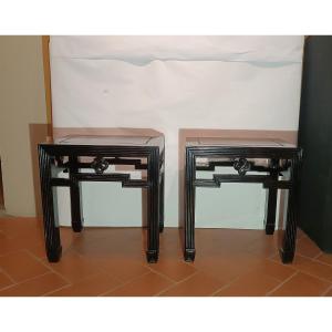 COPPIA DI TAVOLINI CINA FINE XIX SECOLO