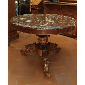 TAVOLO DA CENTRO LUIGI FILIPPO META' XIX SECOLO