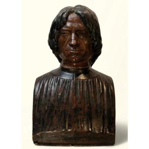 BUSTO IN TERRACOTTA DI LORENZO IL MAGNIFICO META' XIX SECOLO