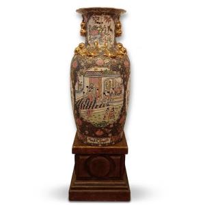 GRANDE VASO IN PORCELLANA CINESE INIZIO XX SECOLO 