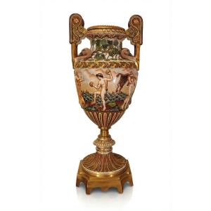 VASO GINORI CAPODIMONTE SECONDA META' XIX SECOLO