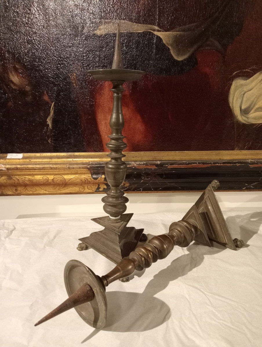 Candelieri in bronzo del XVII secolo-photo-3