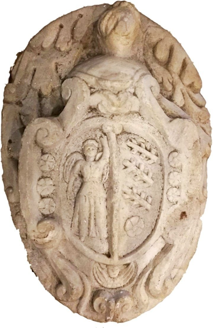 Effige nobiliare in marmo  XVI-XVII secolo 58x45x22