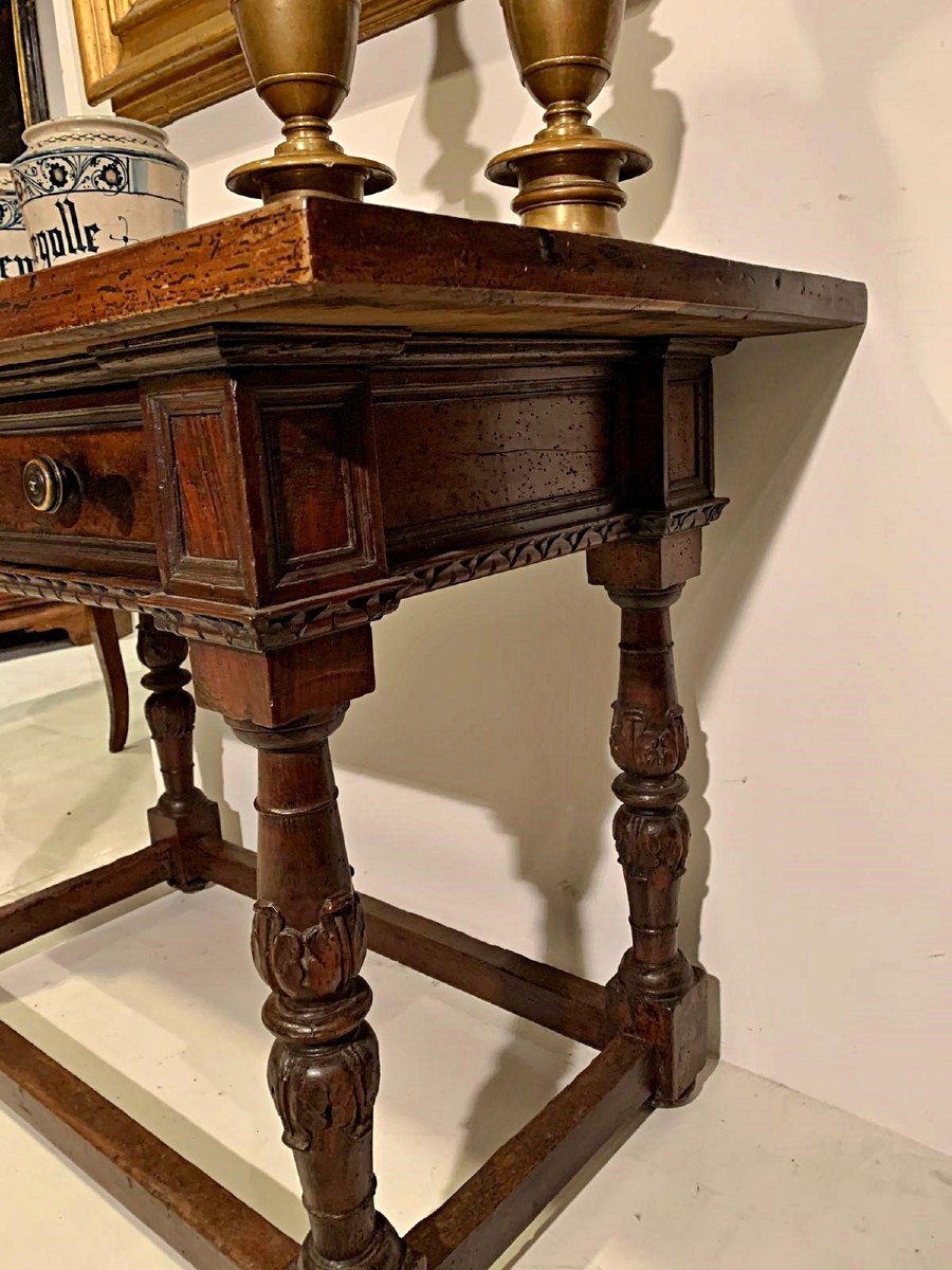 Importante tavolo scrittoio fiorentino da centro del XVI secolo.-photo-3