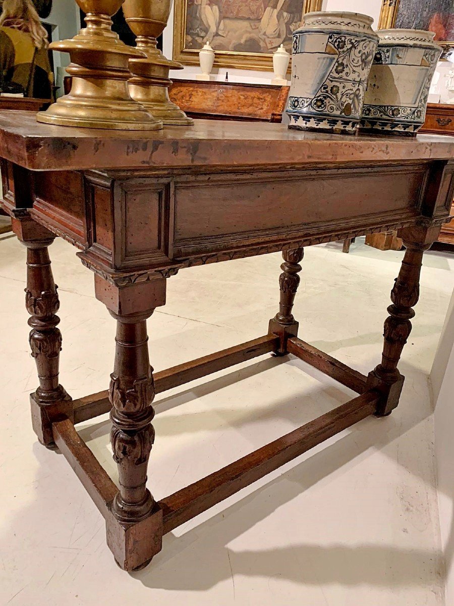 Importante tavolo scrittoio fiorentino da centro del XVI secolo.-photo-2