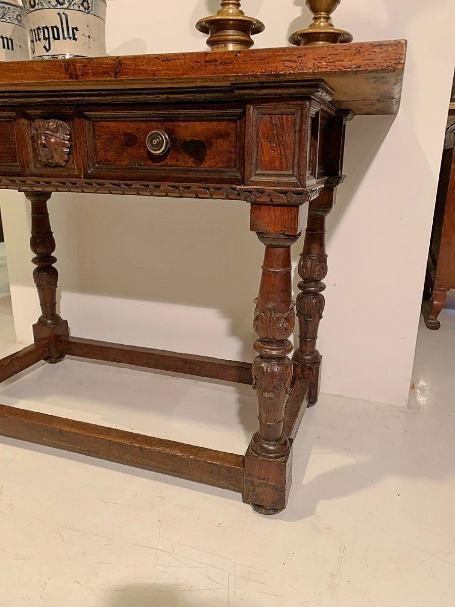 Importante tavolo scrittoio fiorentino da centro del XVI secolo.-photo-4