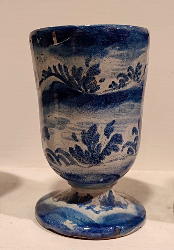 n.4 calici in ceramica di Savona del XVIII secolo.-photo-1