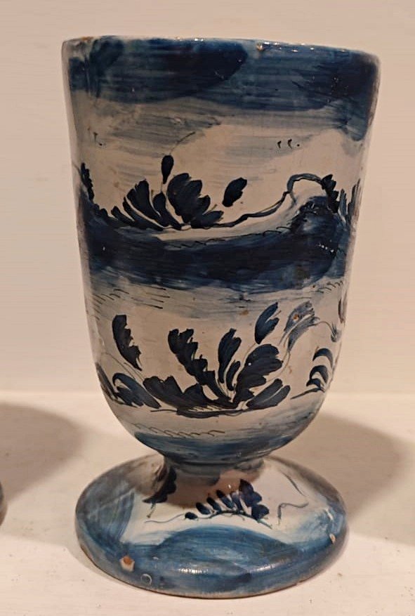 n.4 calici in ceramica di Savona del XVIII secolo.-photo-3