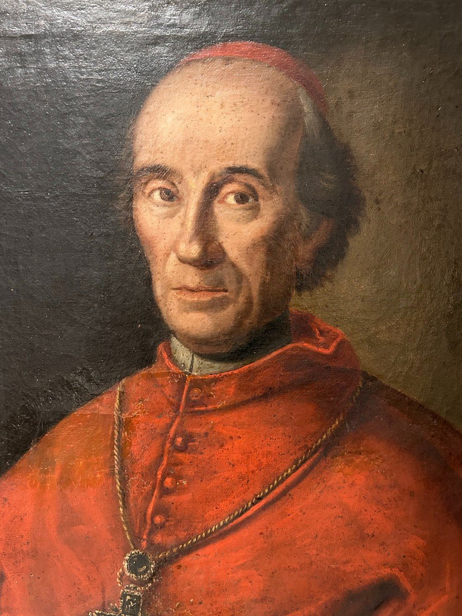 Ritratto del cardinal Caracciolo, olio su tela fine XVII, primi XVIII.-photo-3