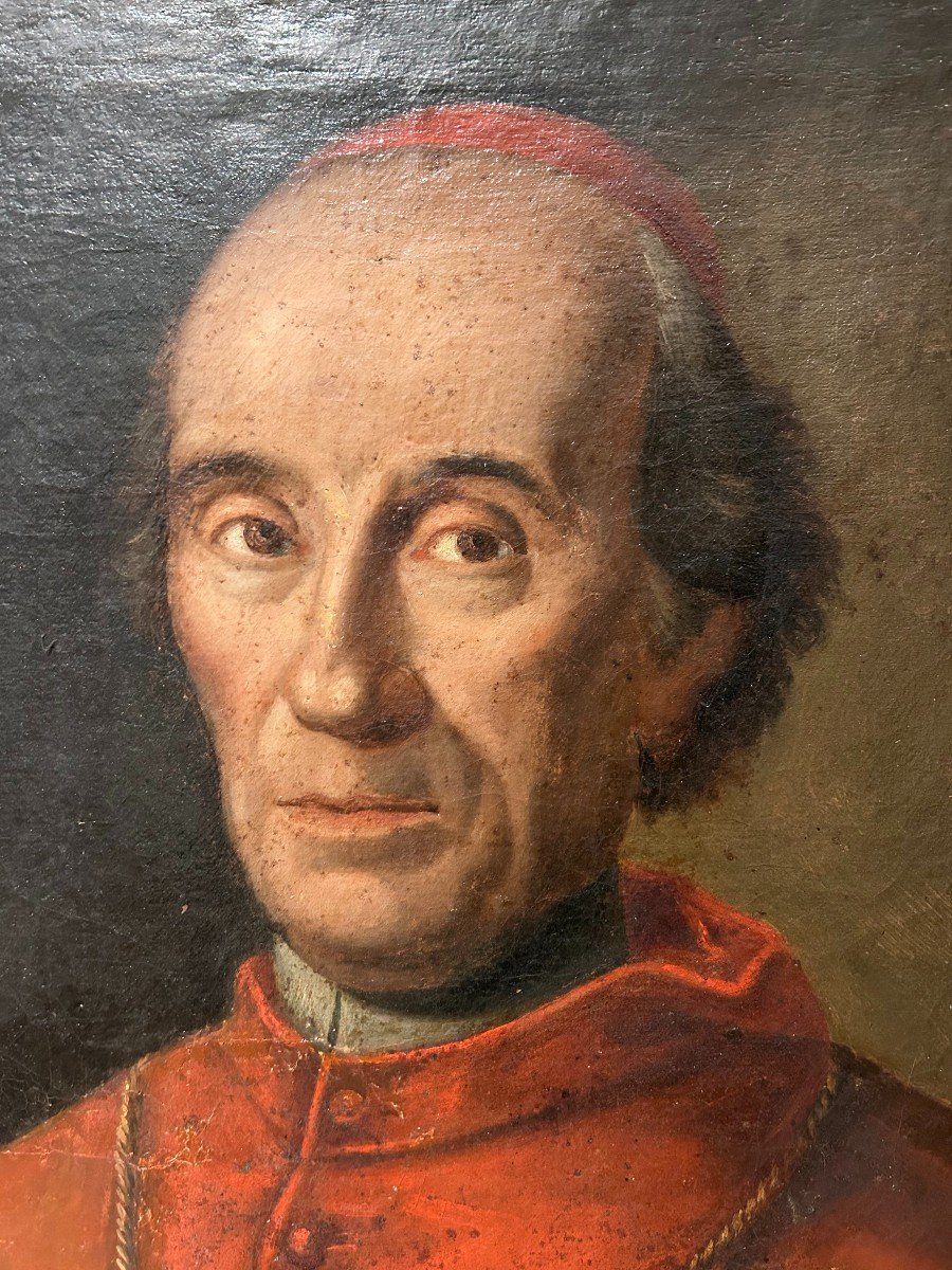 Ritratto del cardinal Caracciolo, olio su tela fine XVII, primi XVIII.-photo-4