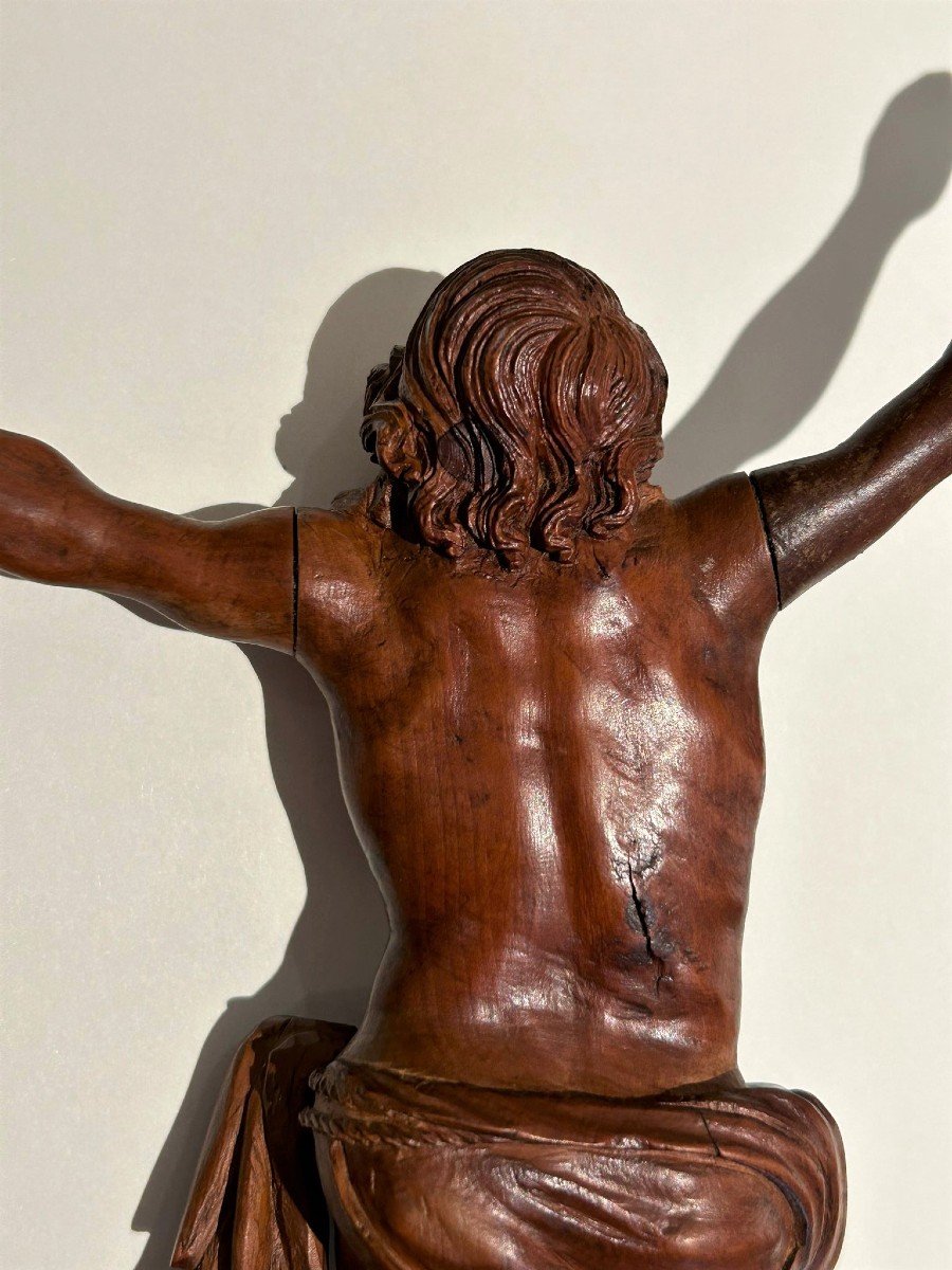 Cristo in legno di bosso del XVIII secolo.-photo-1