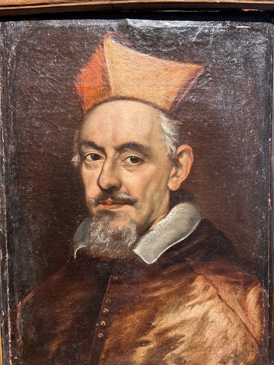 Ritratto del Cardinal Giulio Sacchetti della seconda metà del XVII secolo.-photo-2