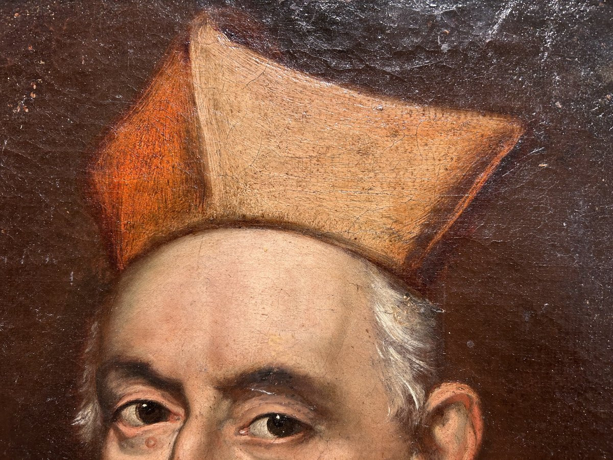 Ritratto del Cardinal Giulio Sacchetti della seconda metà del XVII secolo.-photo-2