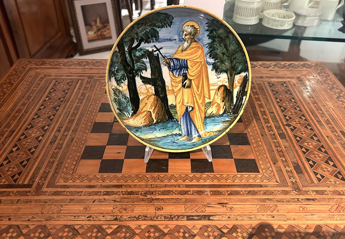 Coppa 1550ca., bottega di Durantino.-photo-2