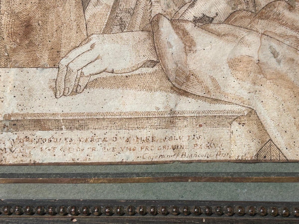 Hecce Homo, incisione o disegno del XVII s . (Inv. Correggio, Dis. Ag. Carracci) (375x270mm)-photo-3