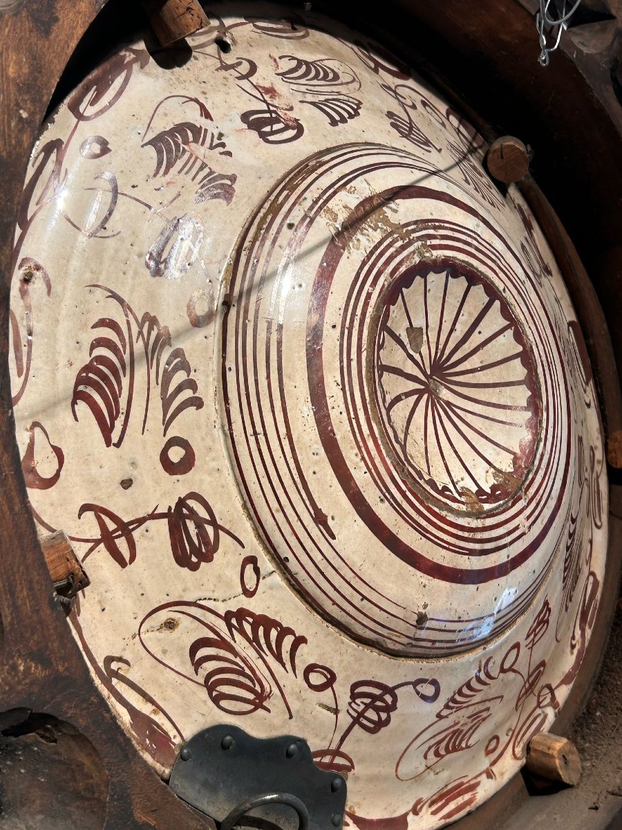 Antico piatto "da pompa" ispano-moresco a lustro della fine del XV secolo.-photo-2
