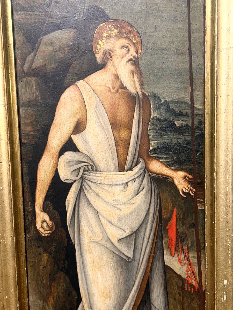 San Girolamo attr. al Maestro del tondo Greenville allievo toscano di Pietro Vannucci-photo-1